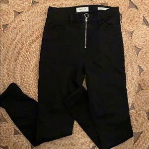 Women’s pacsun jeans, black with zipper